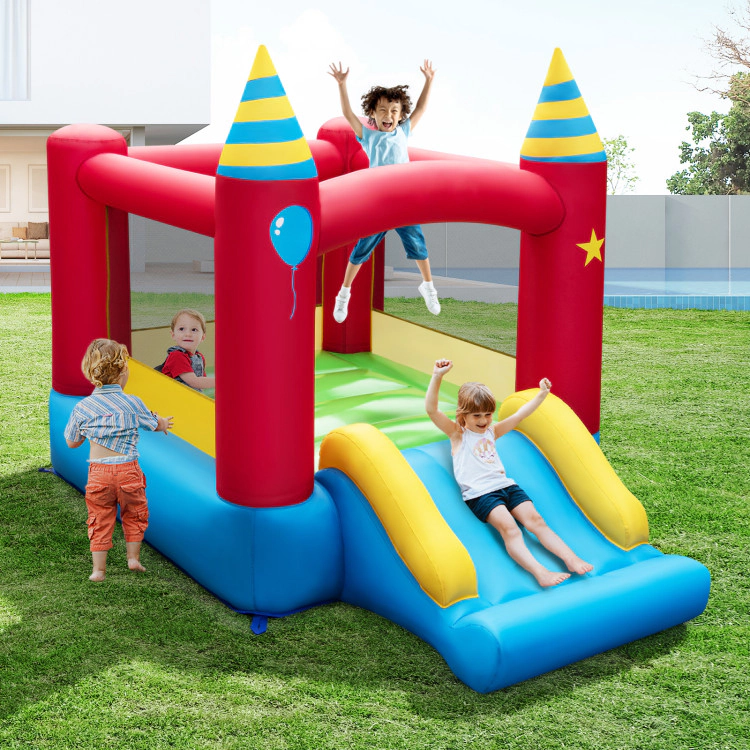 Hivvago Inflatable Kids Bounce Castle with 480W Blower