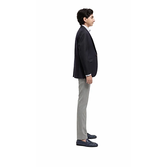 Elie Balleh Boys Slim Fit Diamond Dots Blazer