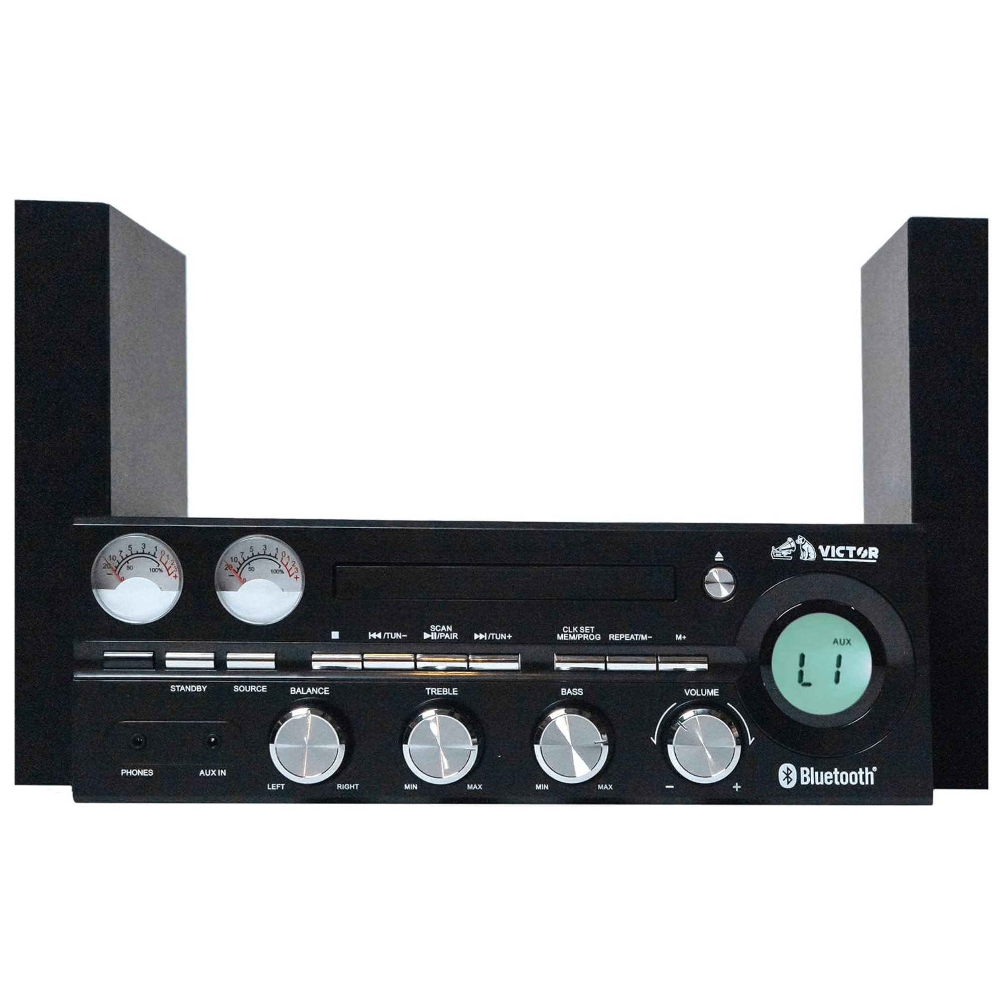 Victor Milwaukee 50W Desktop Bluetooth CD Stereo System