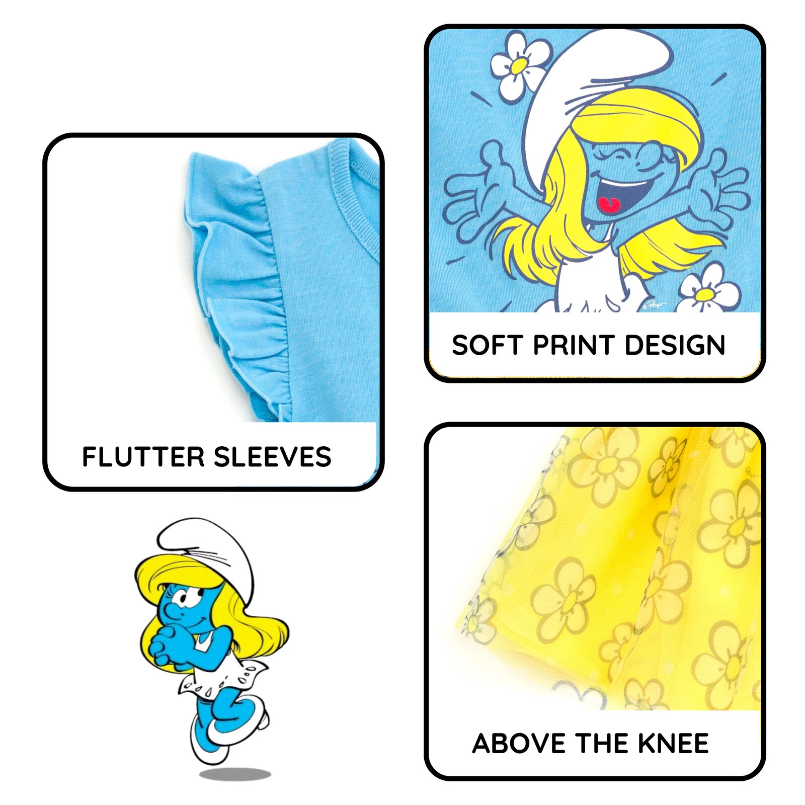 The Smurfs Smurfette Girls' Tutu Dress