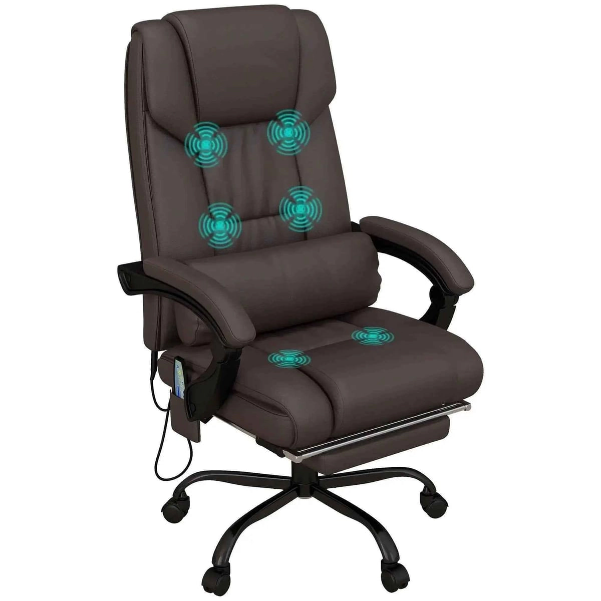 Platinum-Level Office Chairs Ergonomic Massage Office Chair with Heated Lumbar Support & Footrest