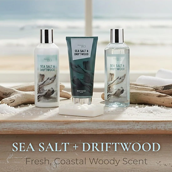Freida and Joe Men Sea Salt & Driftwood Spa Gift Set