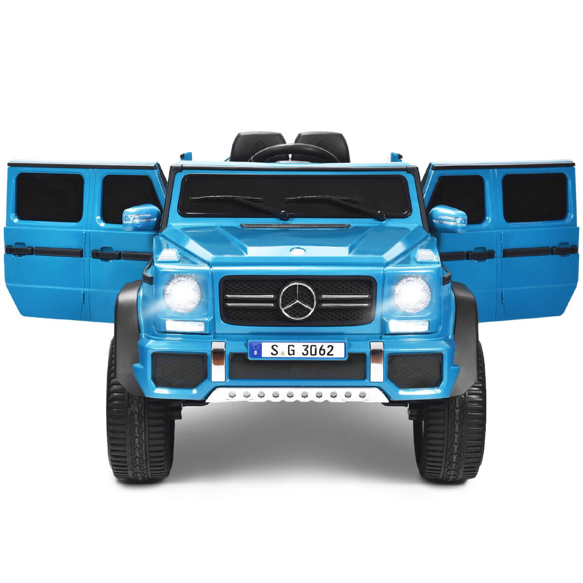 SUGIFT Remote Control Storage Box and Music Kids 12V Licensed Mercedes Benz Ride On Car