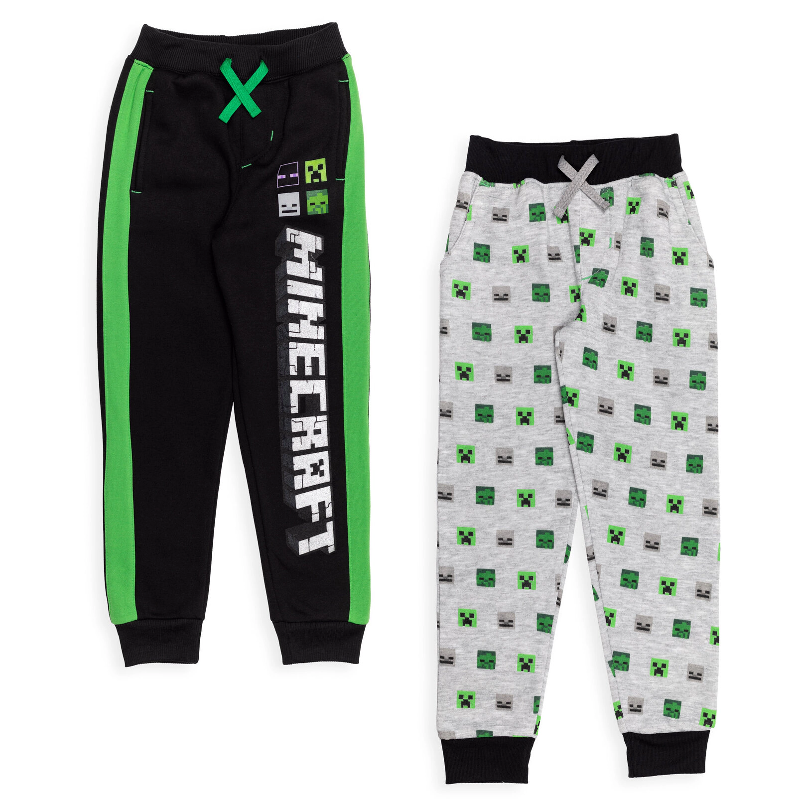 Minecraft Boys' 2-Pack Fleece Jogger Pants