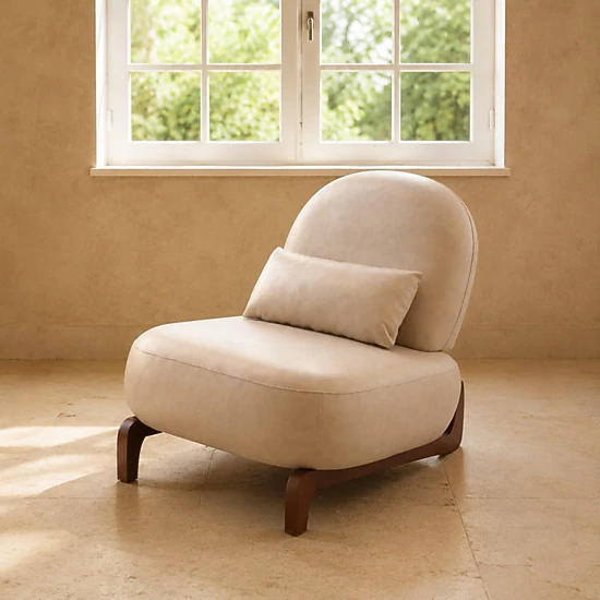 GOODSILO Upholstered Fabric Accent Chair