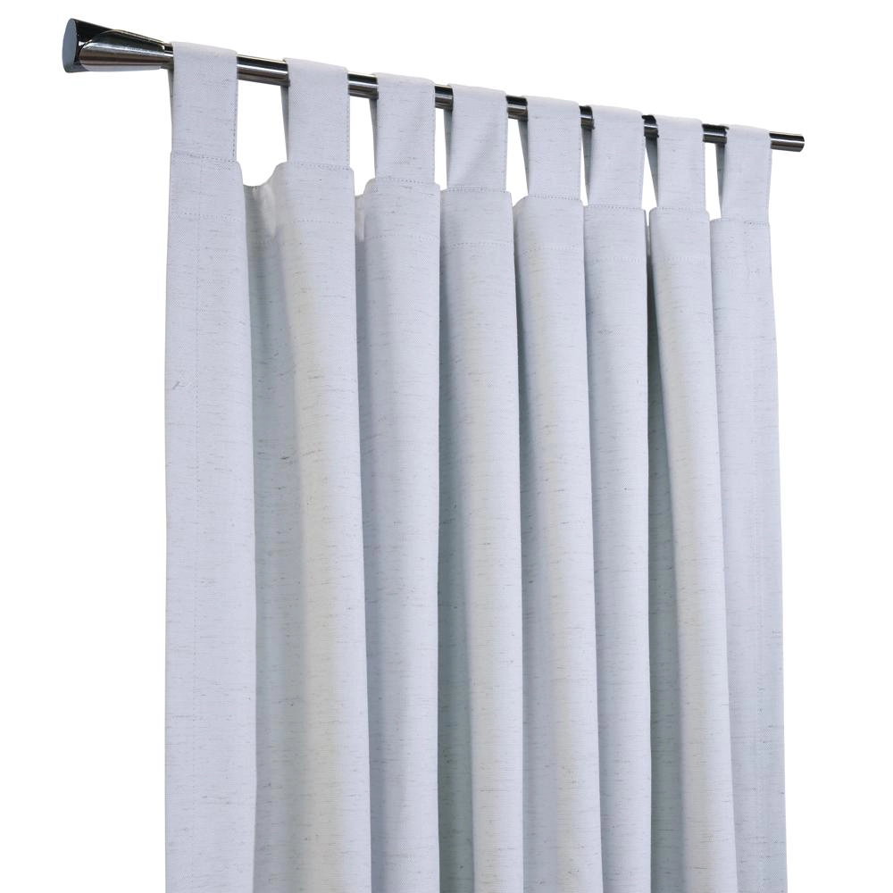 Thermaplus Ventura Blackout Window Treatment Tab Top Curtain Panel for Bedroom Livingroom 52" x 95" White