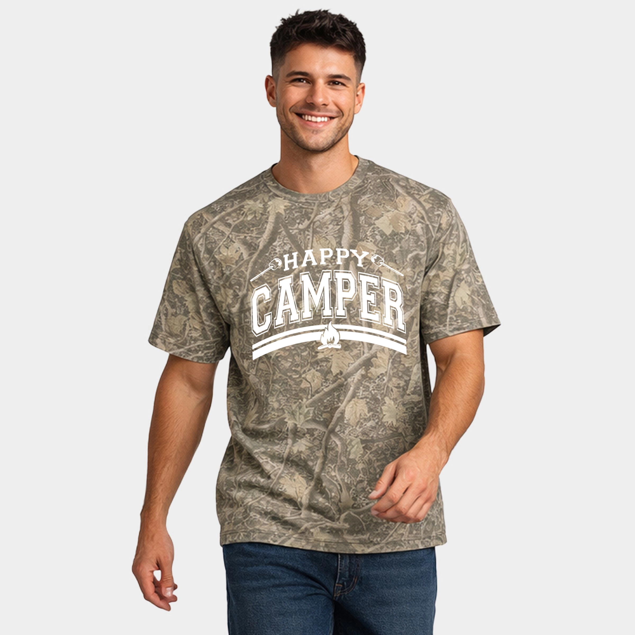 Simply Sage Market - Happy Camper Fire Men's Heavyweight Crew