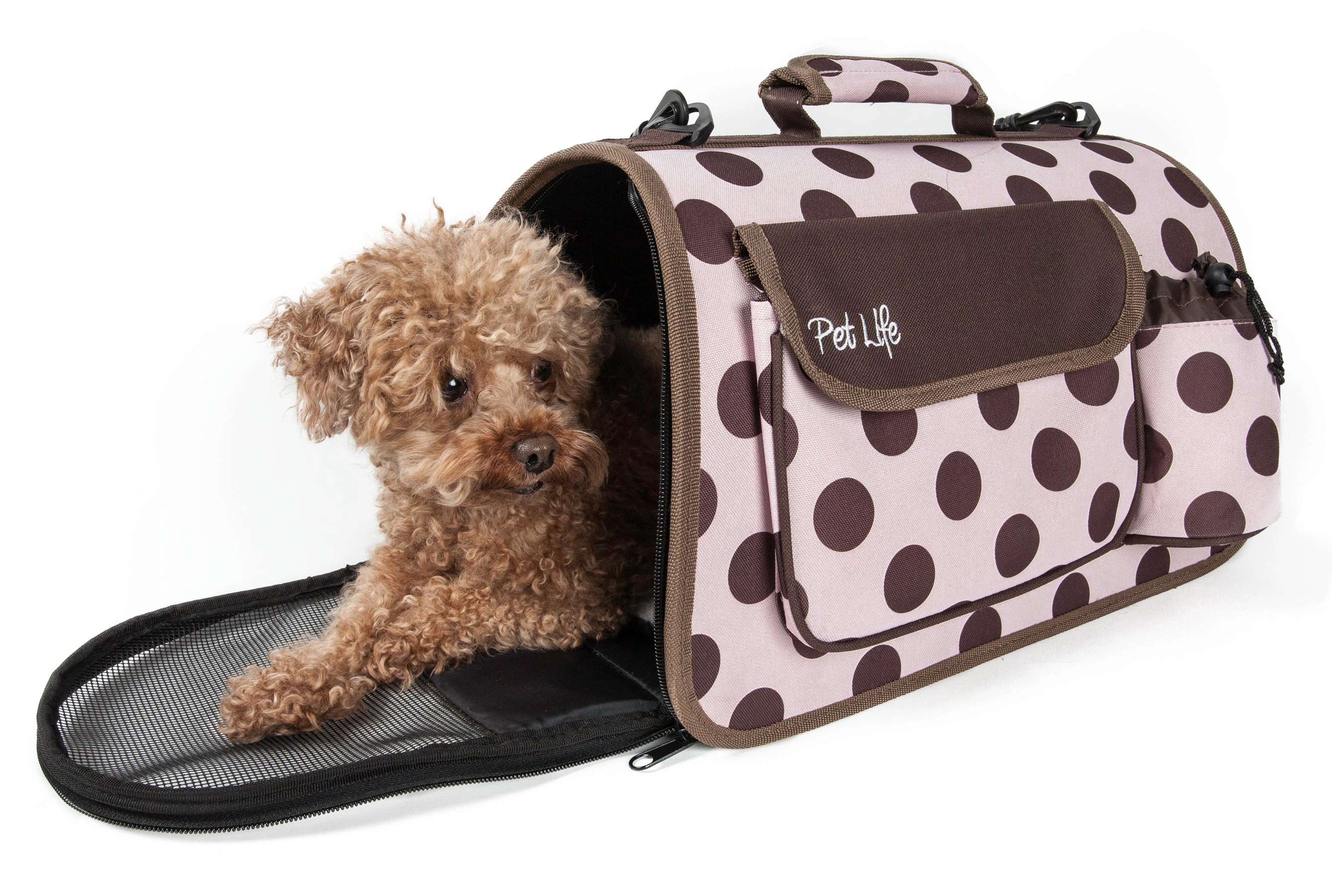 Pet Life ® Airline Approved Folding Zippered Casual Pet Carrier