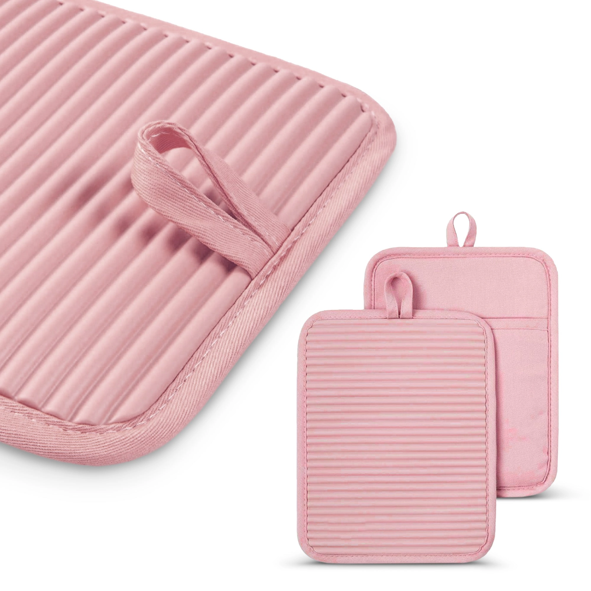 Cheer Collection Ribbed Silicone Pot Holders