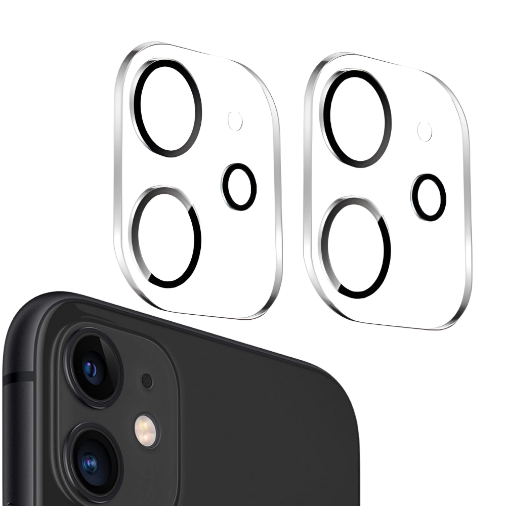Qixxronics 2 Pack Camera Lens Protector for iPhone 12 [Night Circle] Tempered Glass Lens Cover for iPhone 12