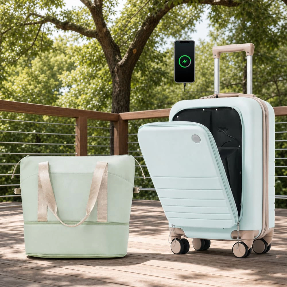 WOW PIONEER Lightweight Hard Case Luggage