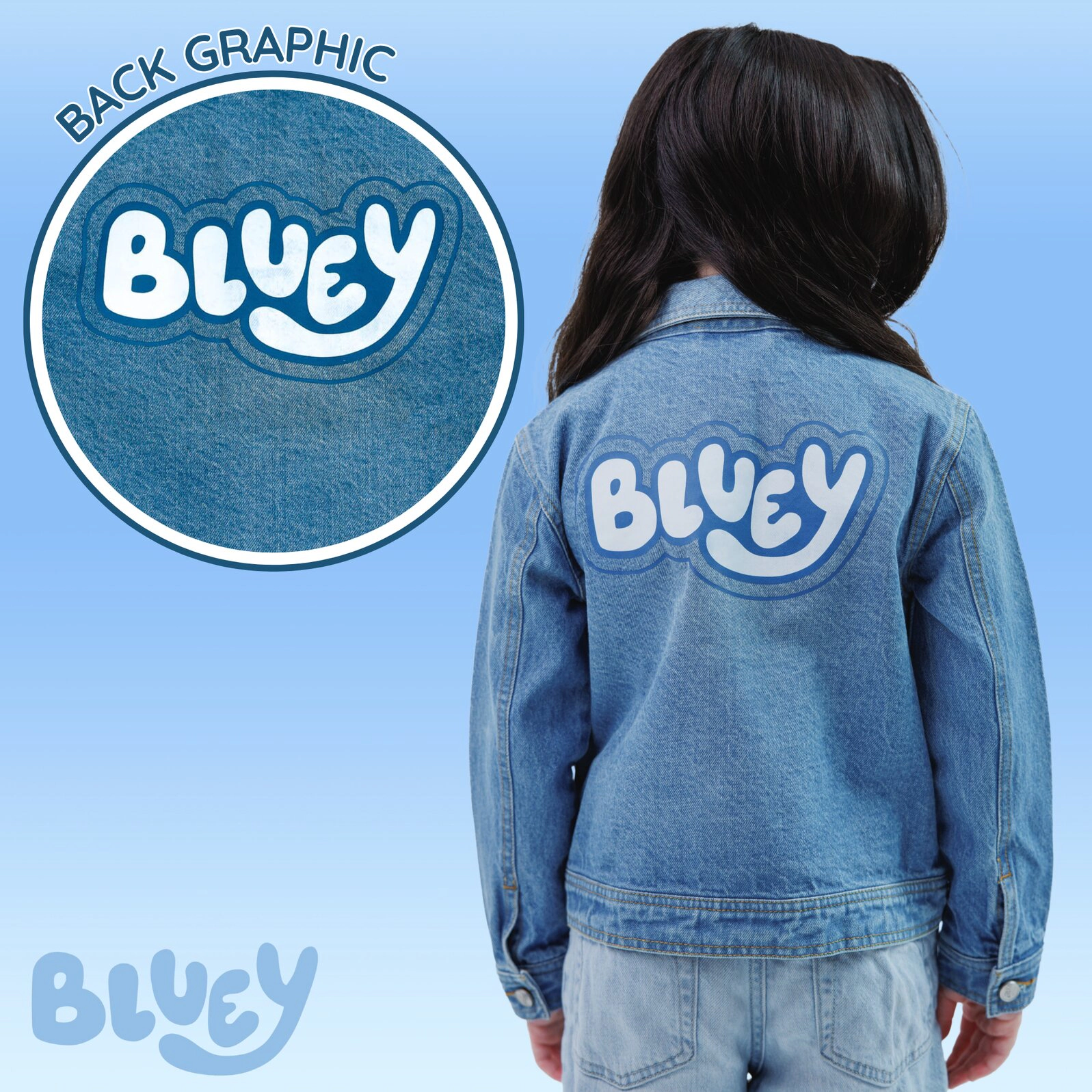 Bluey Girls' Denim Jacket
