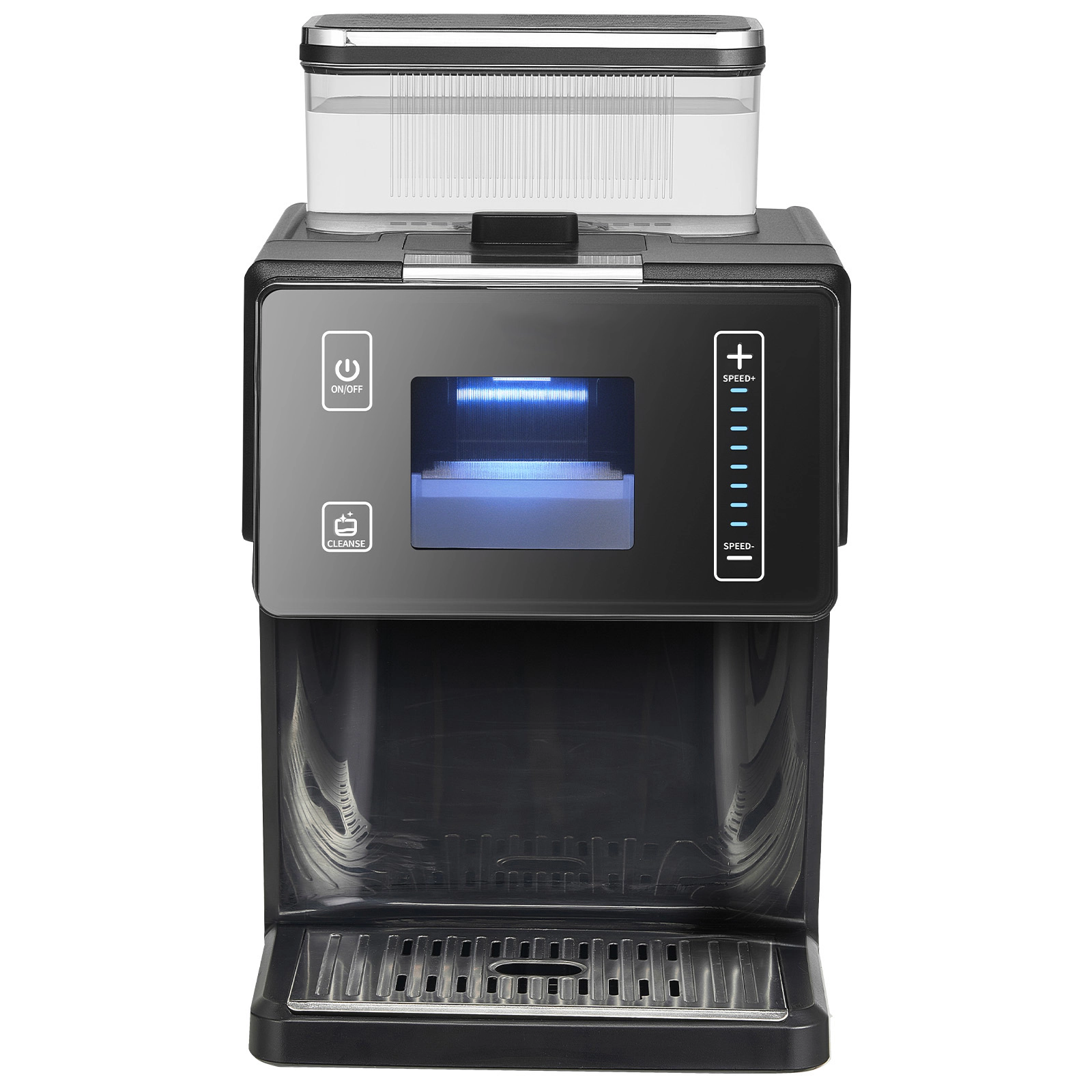 HONGGE Snowflake Ice Machine /24H Maker Ice-Shaver with Stainless Steel Blade Electric Snow Cone