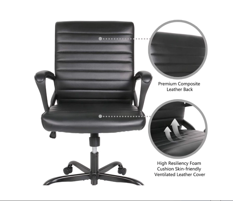Executive Ergonomic Bonded Leather Office Chair