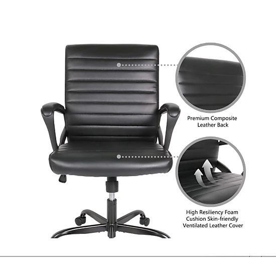 Executive Ergonomic Bonded Leather Office Chair