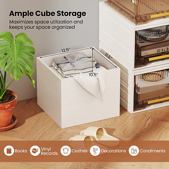Hivvago Open Cube Display Bookcase with Modular Storage Design