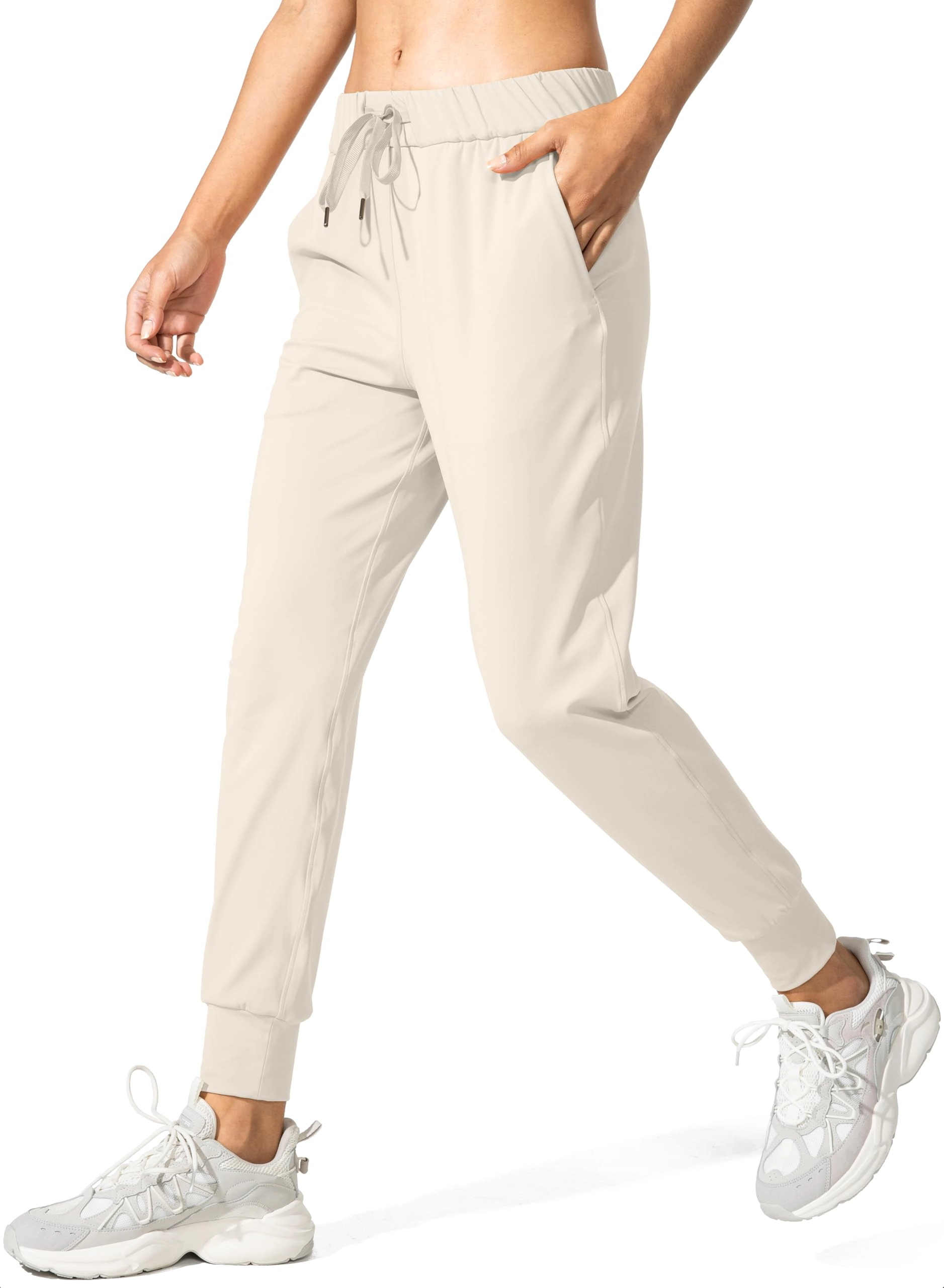 PIGFDK Women's Drawstring Joggers Pants With Pockets For Workout Lounge Running