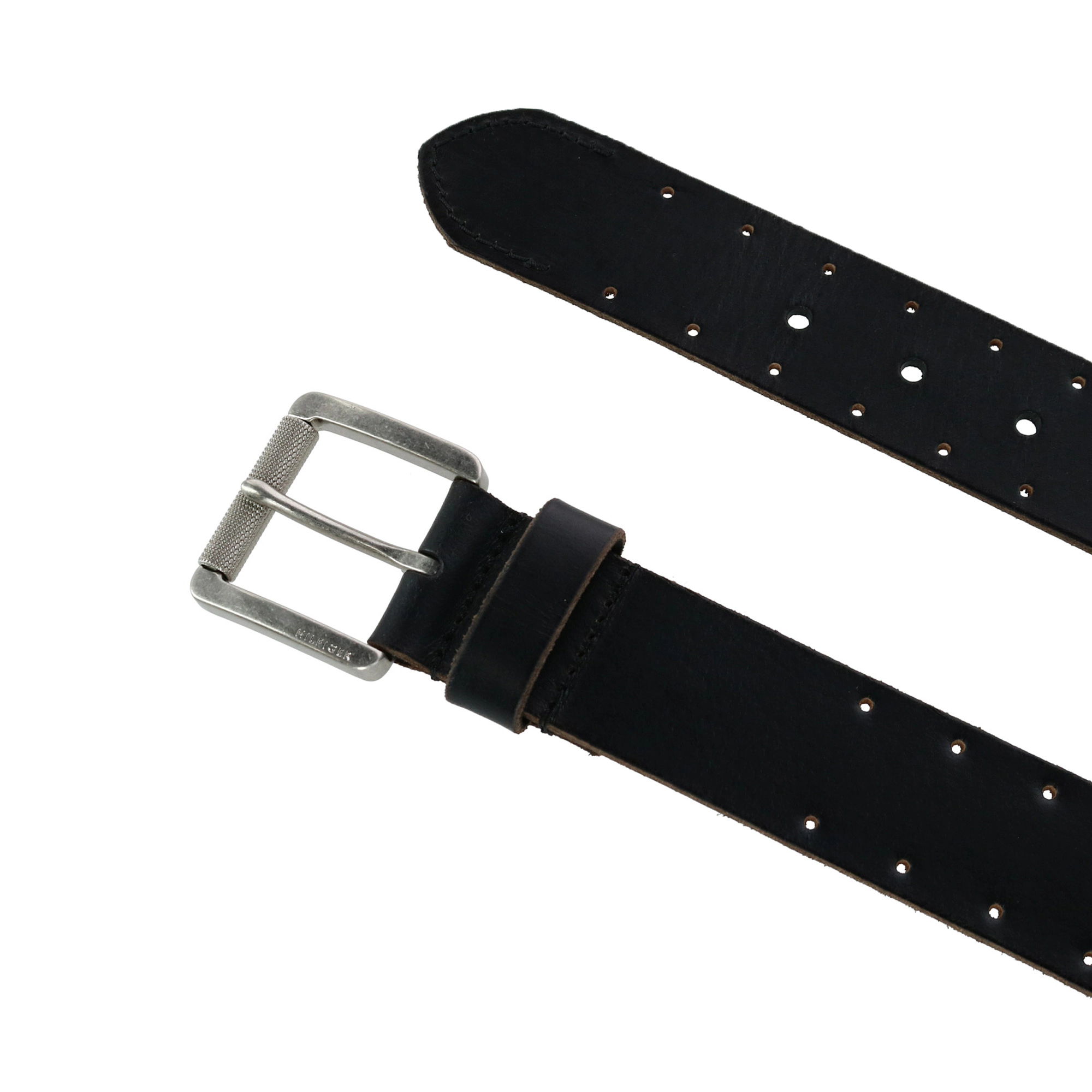 Tommy Hilfiger Men's Leather Bridle Belt with Perforations