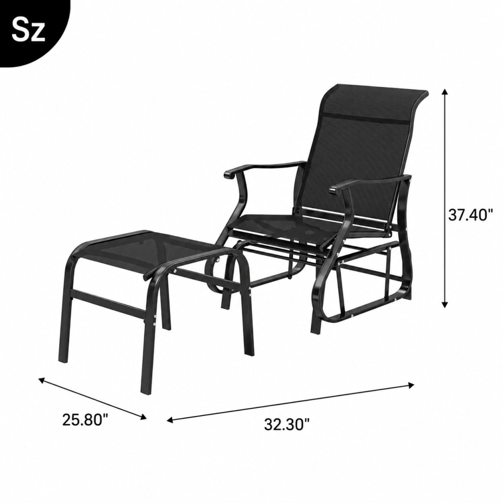 WOW PIONEER Durable Outdoor Patio Chair