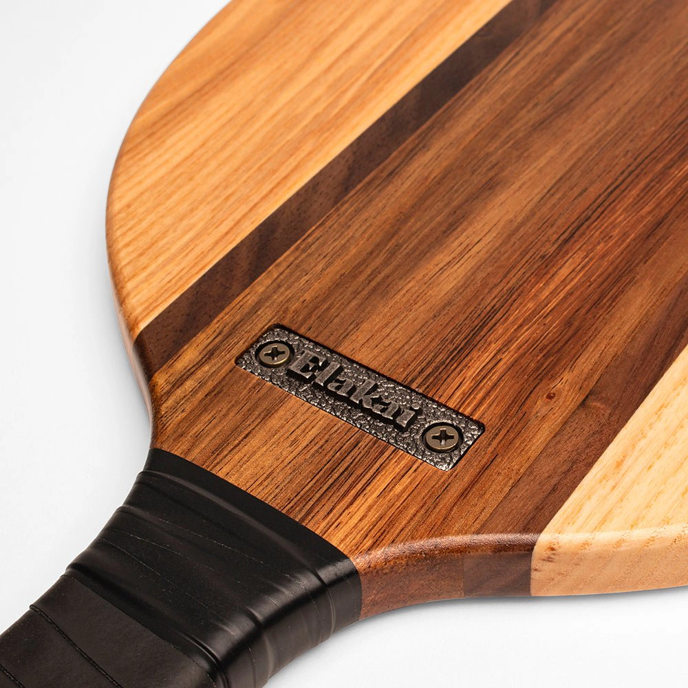 Elakai  Natural Premium Hardwoods Two Player Patroller Paddle Ball Set