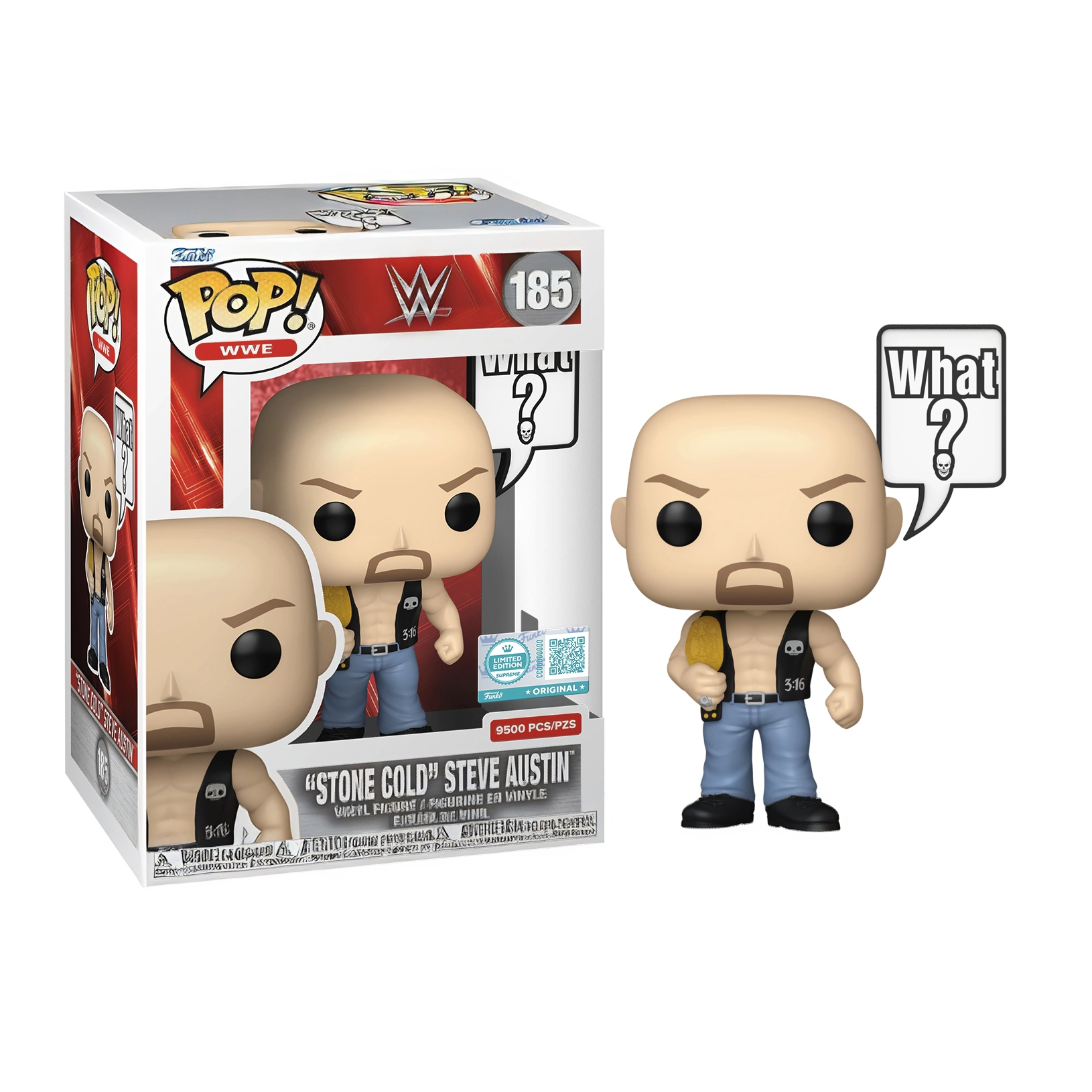 Funko Pop! WWE: Stone Cold Steve Austin #185 Exclusive Edition