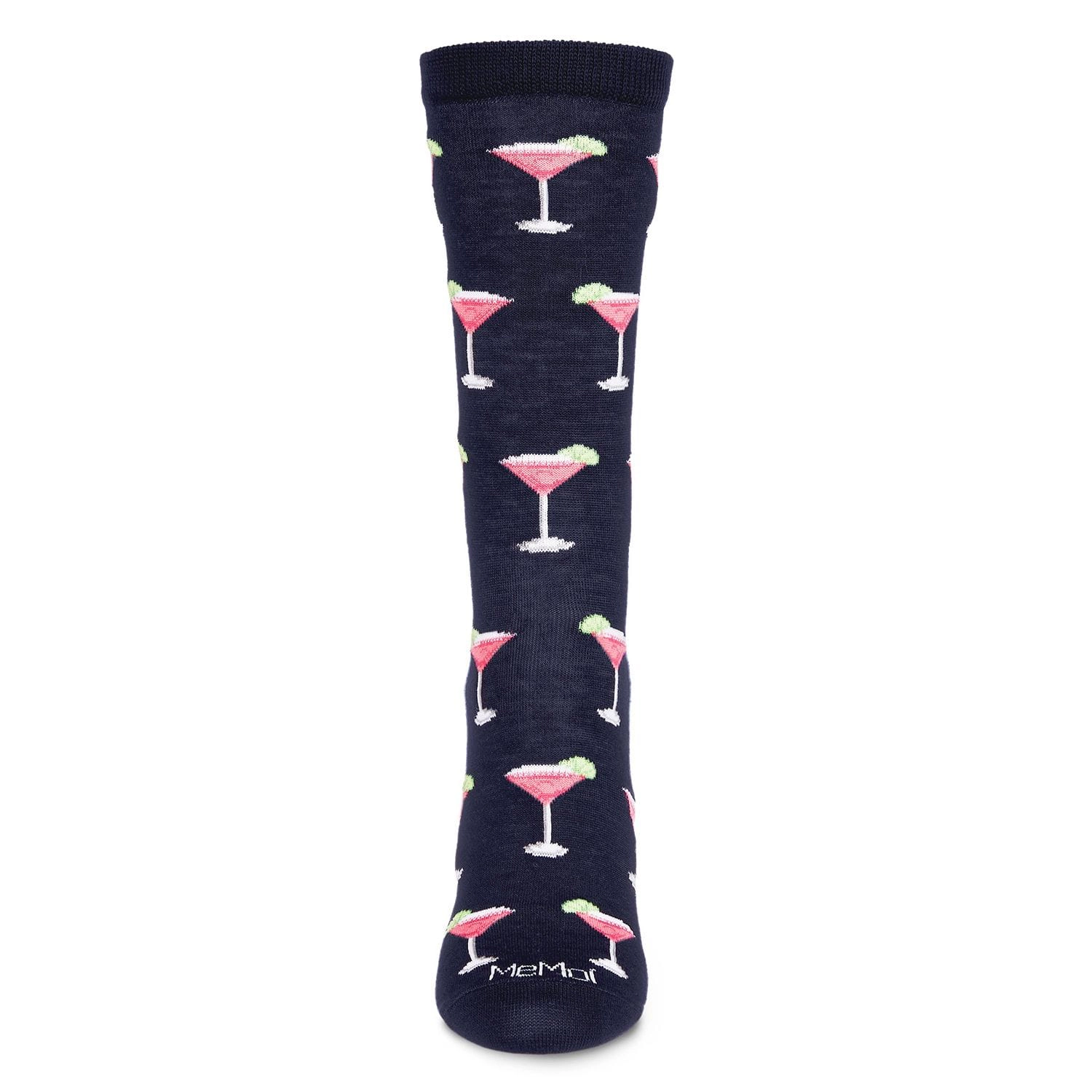 MeMoi Cosmopolitan Bamboo Blend Crew Socks