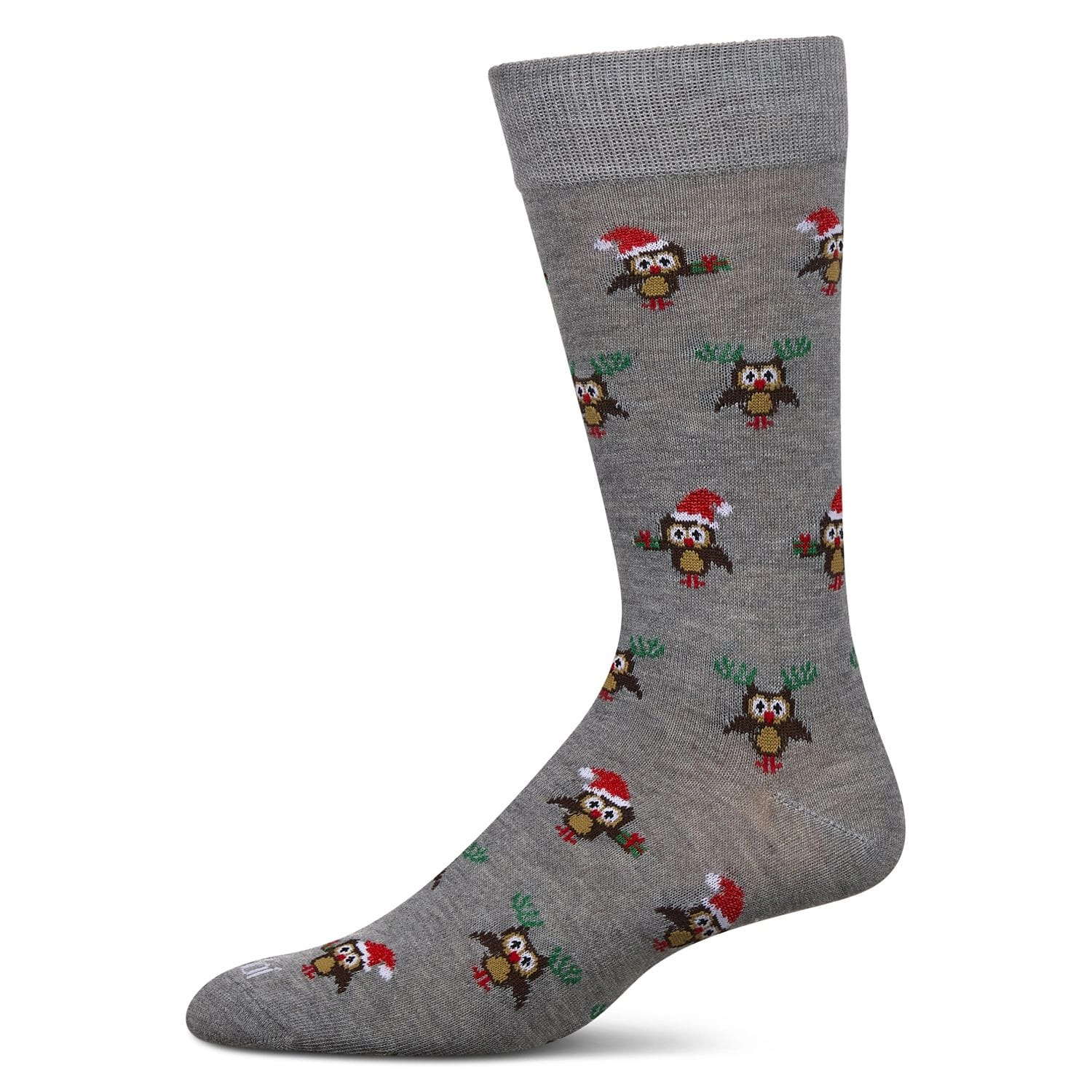 MeMoi Men's "Owl" Graphics Holiday Novelty Crew Socks