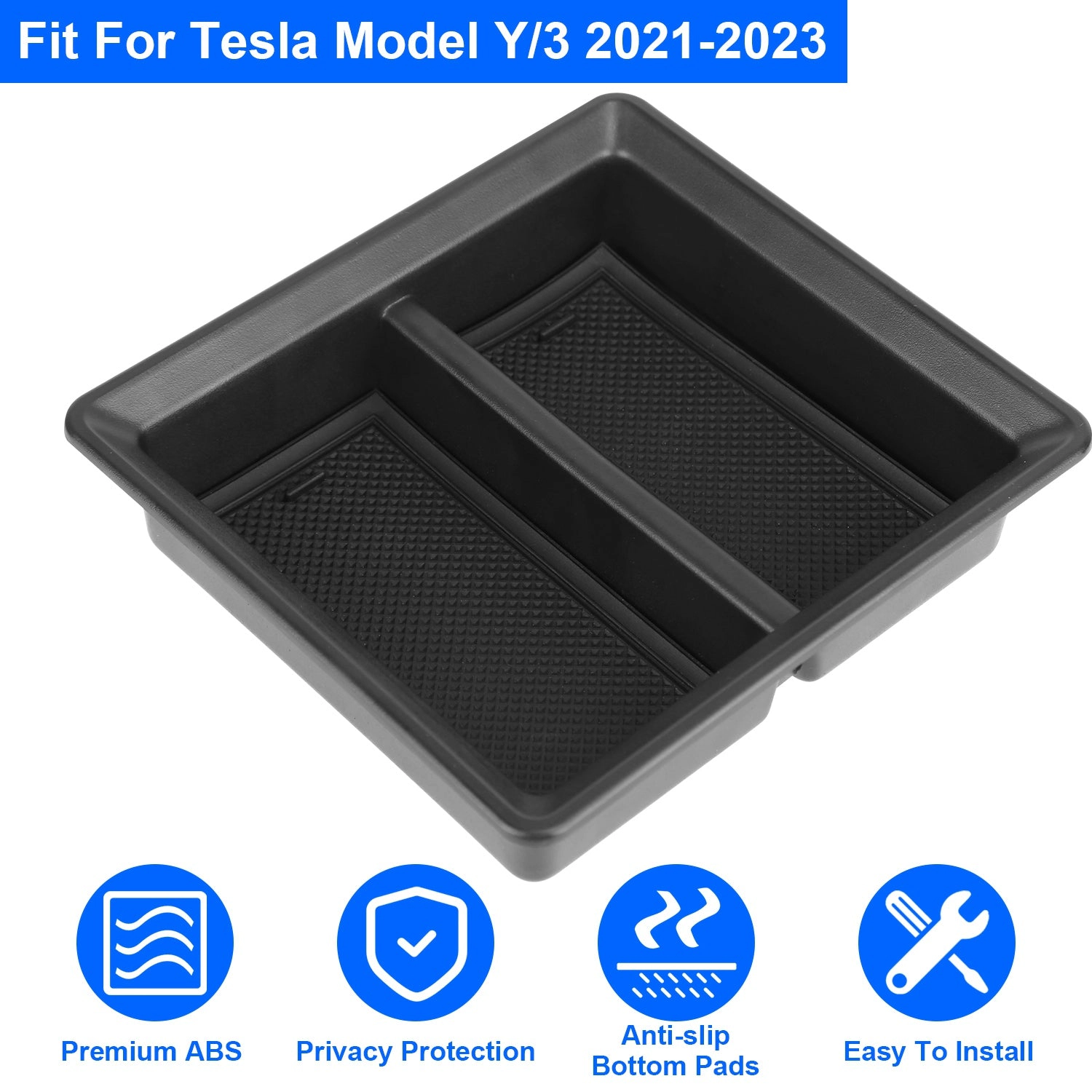 IMounTEK Unisex Sliding Tesla Console Organizer Tray