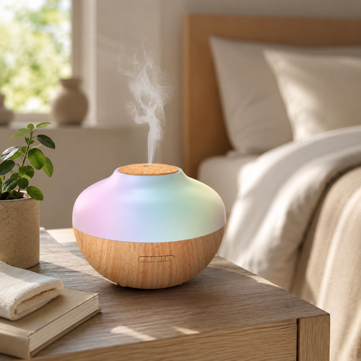 Pursonic Unisex Air Purification & Aromatherapy Wellness Bundle: True HEPA Air Purifier & Essential Oil Diffuser