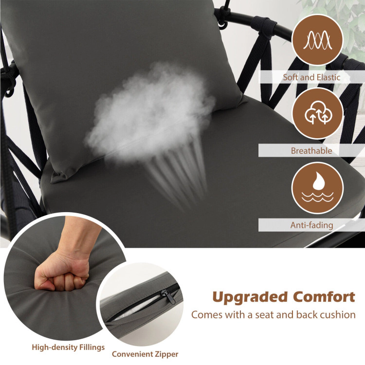 Hivvago Hanging Swing Chair With Stand