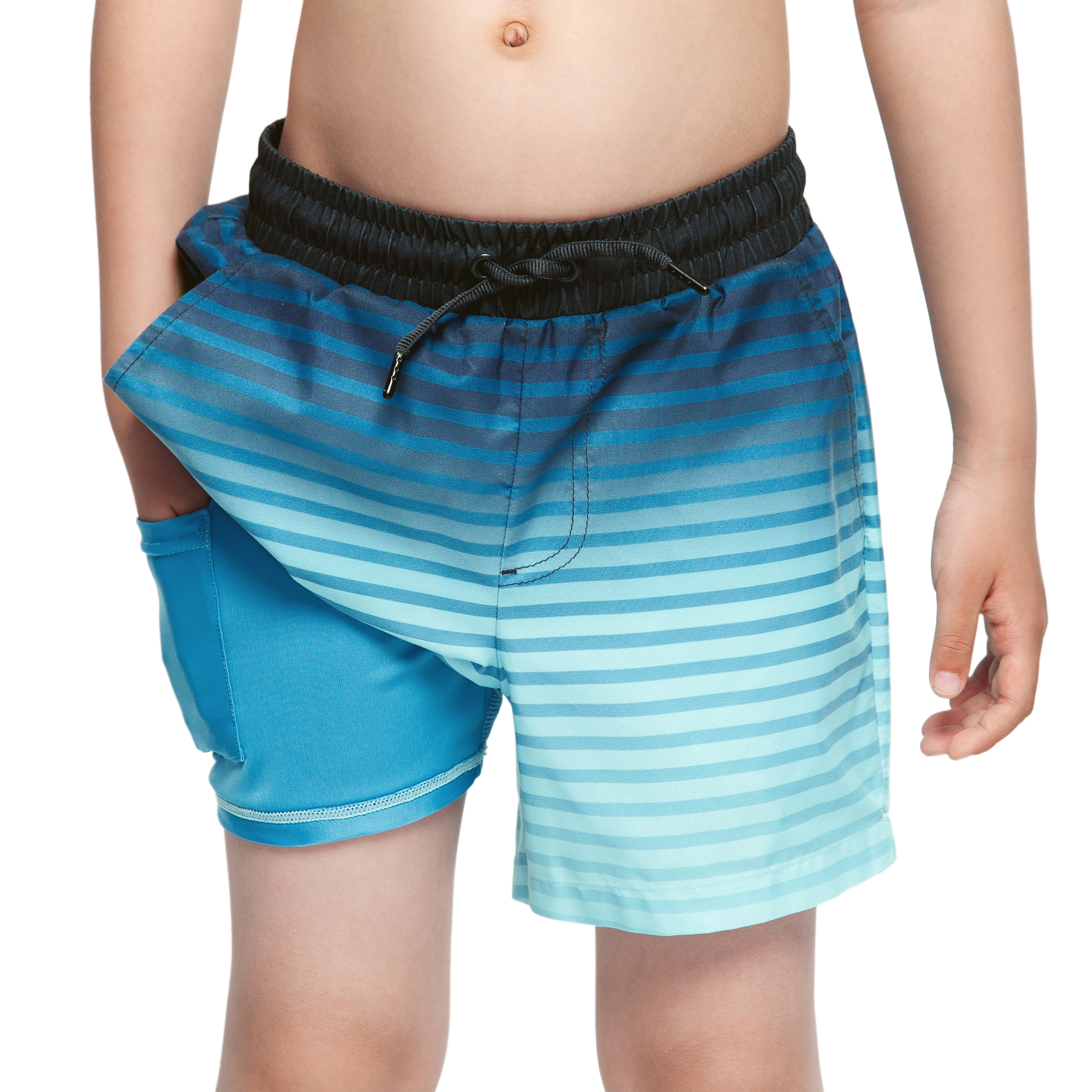 Rokka&Rolla Little & Big Kid Boys Compression Liner Swim Trunks