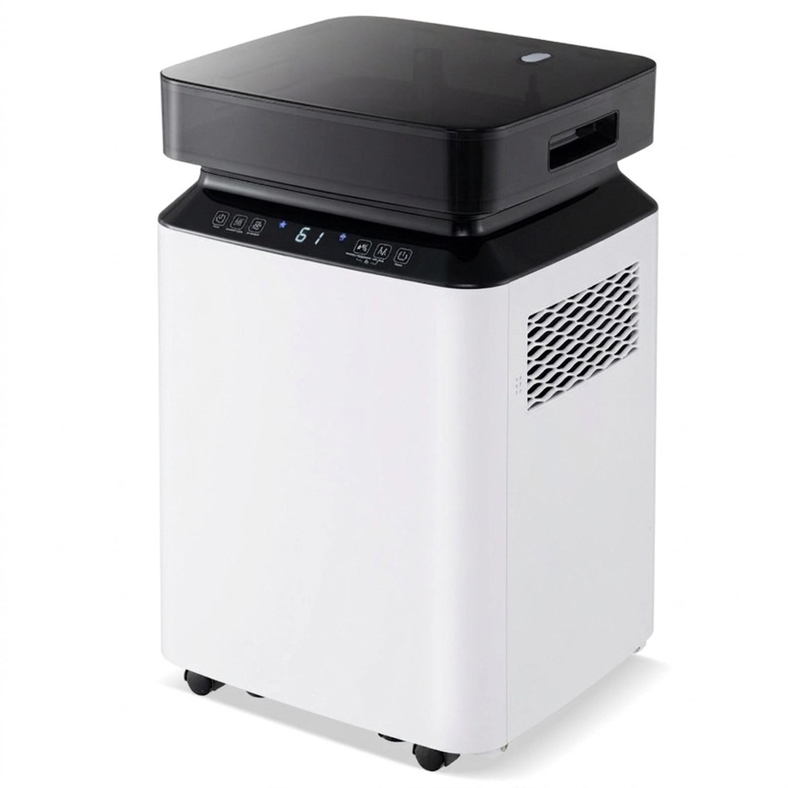 SUGIFT 70/90 Pint Dehumidifier 4500/6000-sq-ft Coverage 13-in Wide 21.5-in Tall with Continuous and Auto Mode White