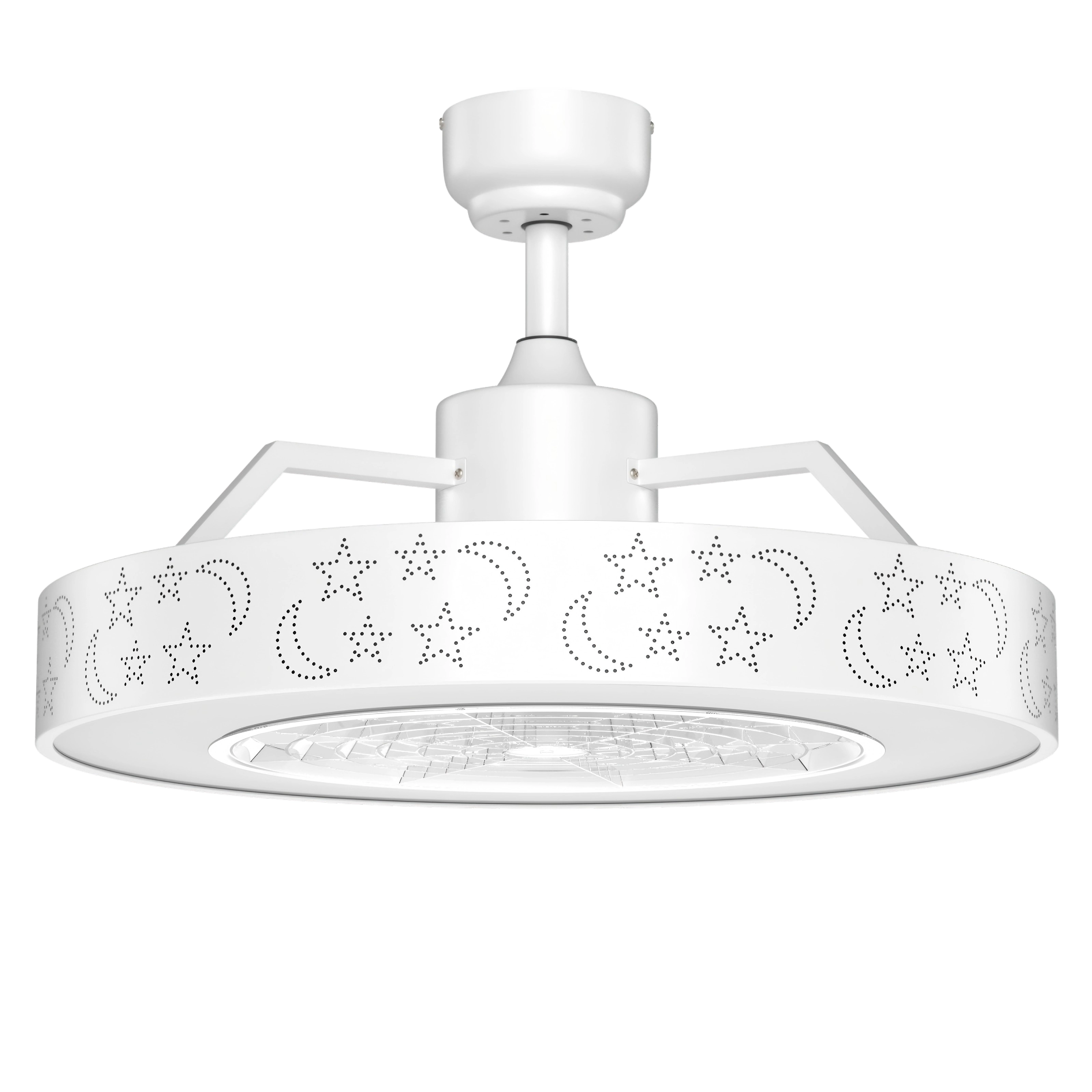 SUGIFT 23-Inch 5-Blade Ceiling Fan with Dimmable LED Light, Remote and Timer