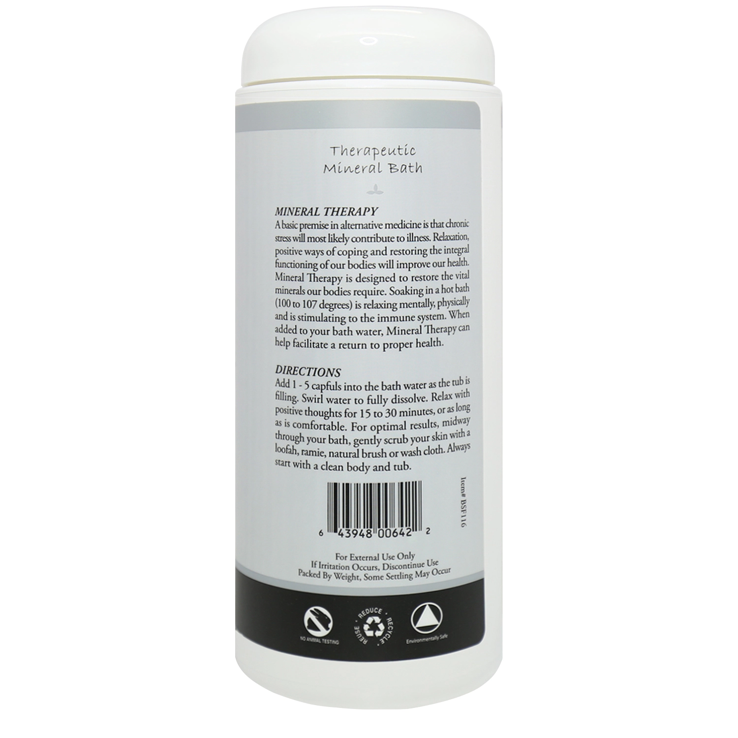 Plantlife Scent Free Bath Salt 2-Pack - 3 oz Each