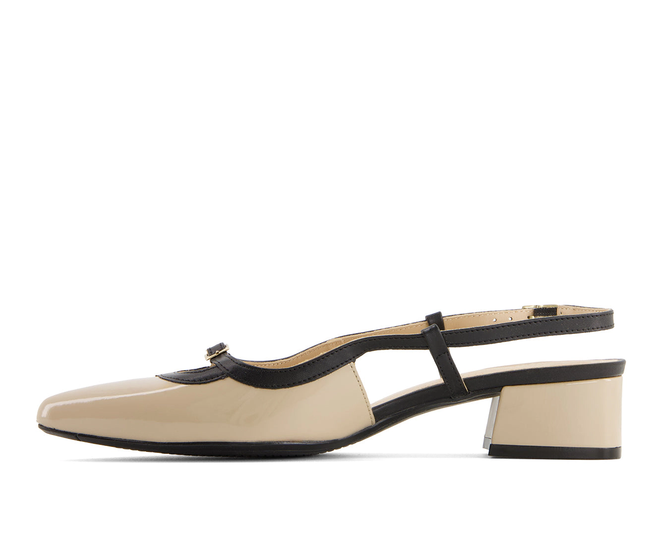 Andrea Womens Slingback Pointed Toe Low Heel Pumps