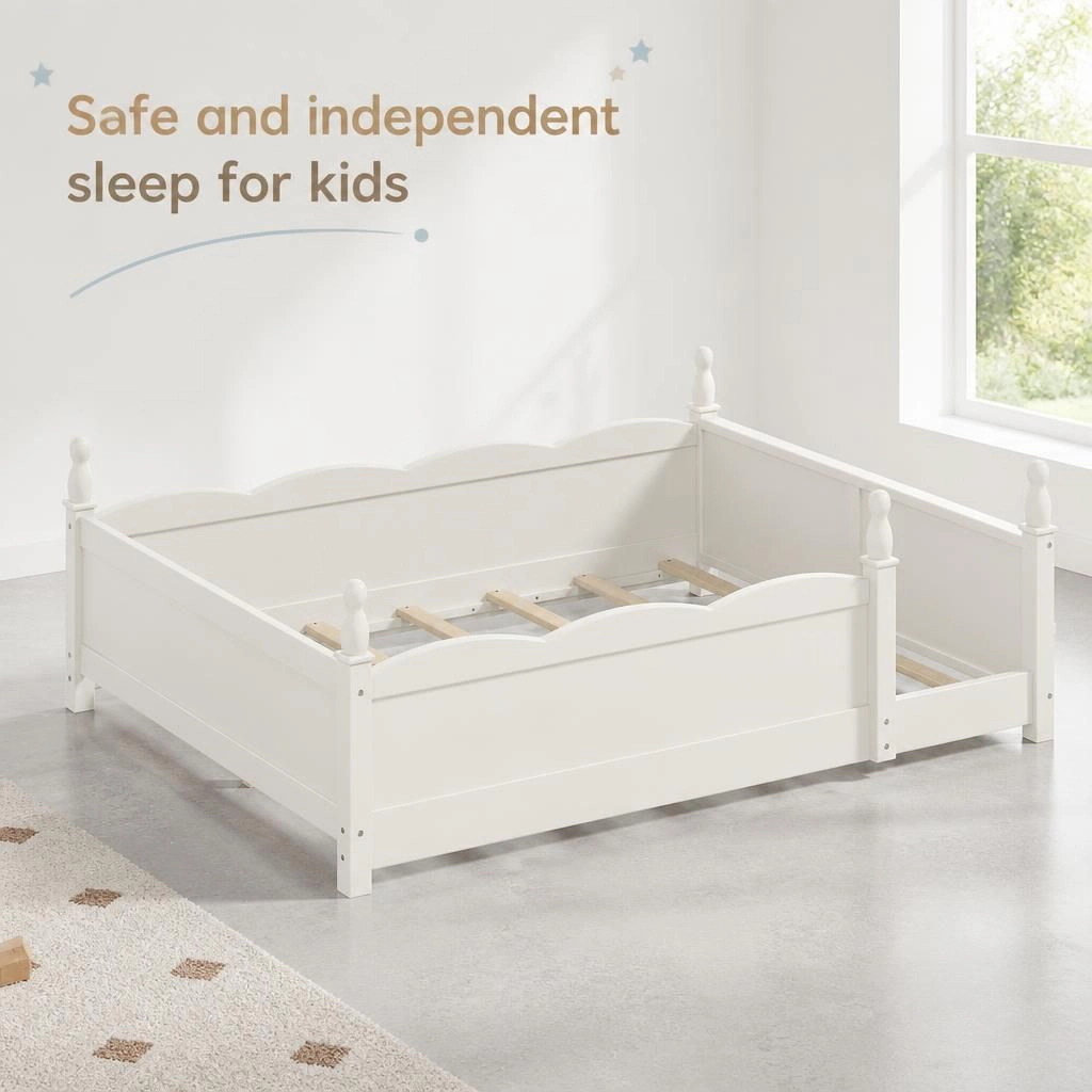 GOODSILO Solid Wood Full Bed Frame