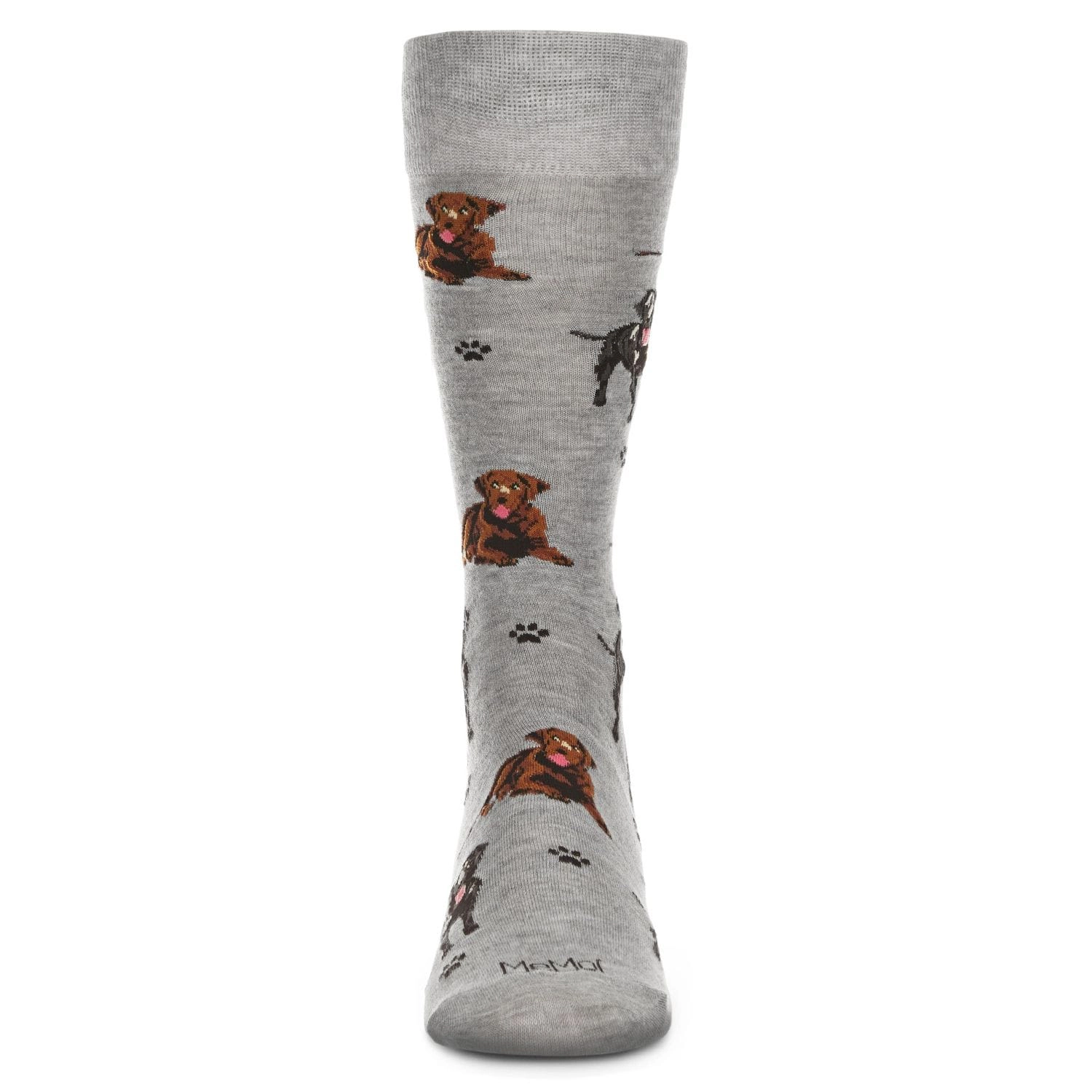 Memoi Men's Labrador Dogs Bamboo Crew Socks