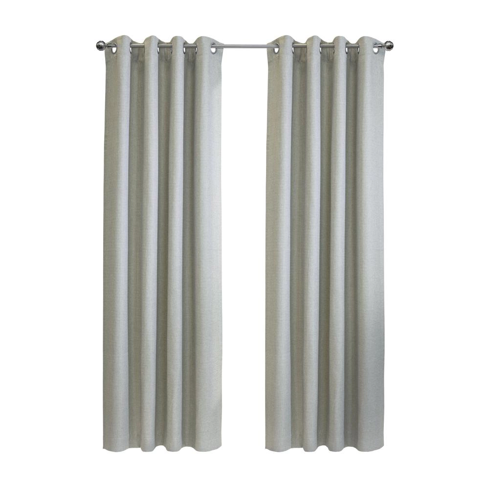 Thermaplus Zoey Room Darkening Window Treatment Grommet Curtain Panel for Bedroom Livingroom Grey