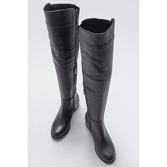 Forever & Always Womens Cassie Leather Knee High Boot