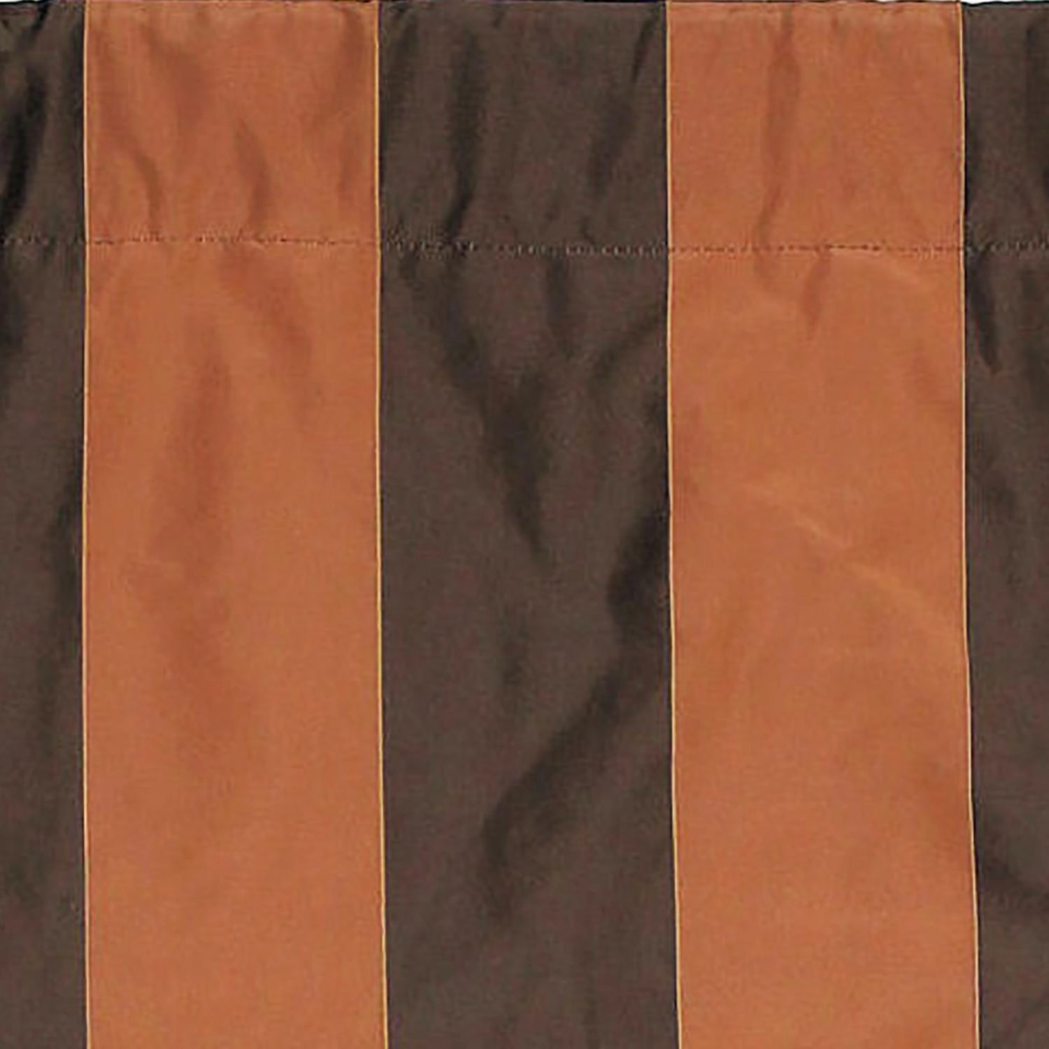 RLF Home Pascal Corded Cornice 100% Cotton with Fully Lined 3" Rod Pocket Valnance for Windows 50" x 17" Chocolate