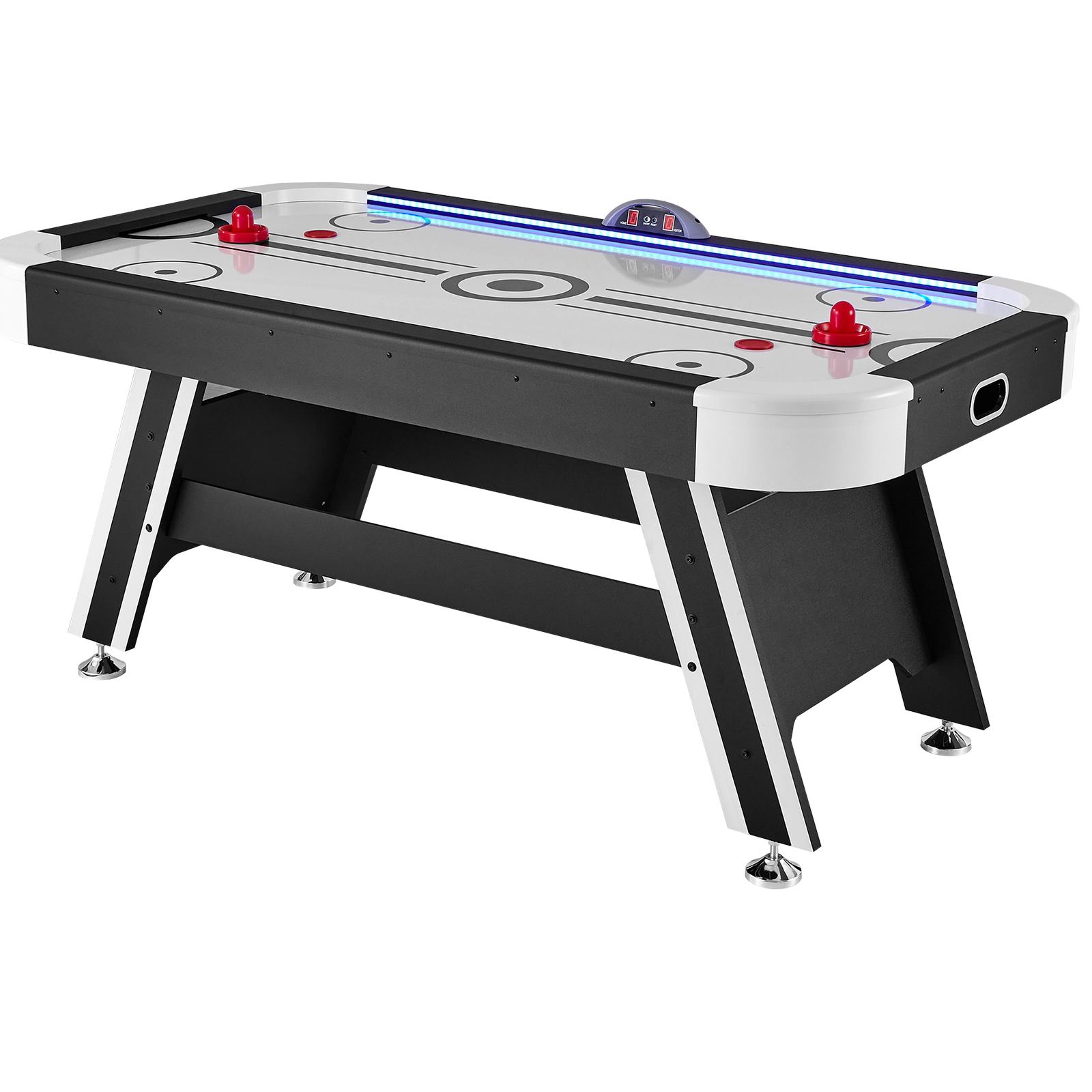 HONGGE Indoor Hockey Table Arcade Gaming Set with 2 Pushers, 2 Pucks, Electronic Game for Family Room