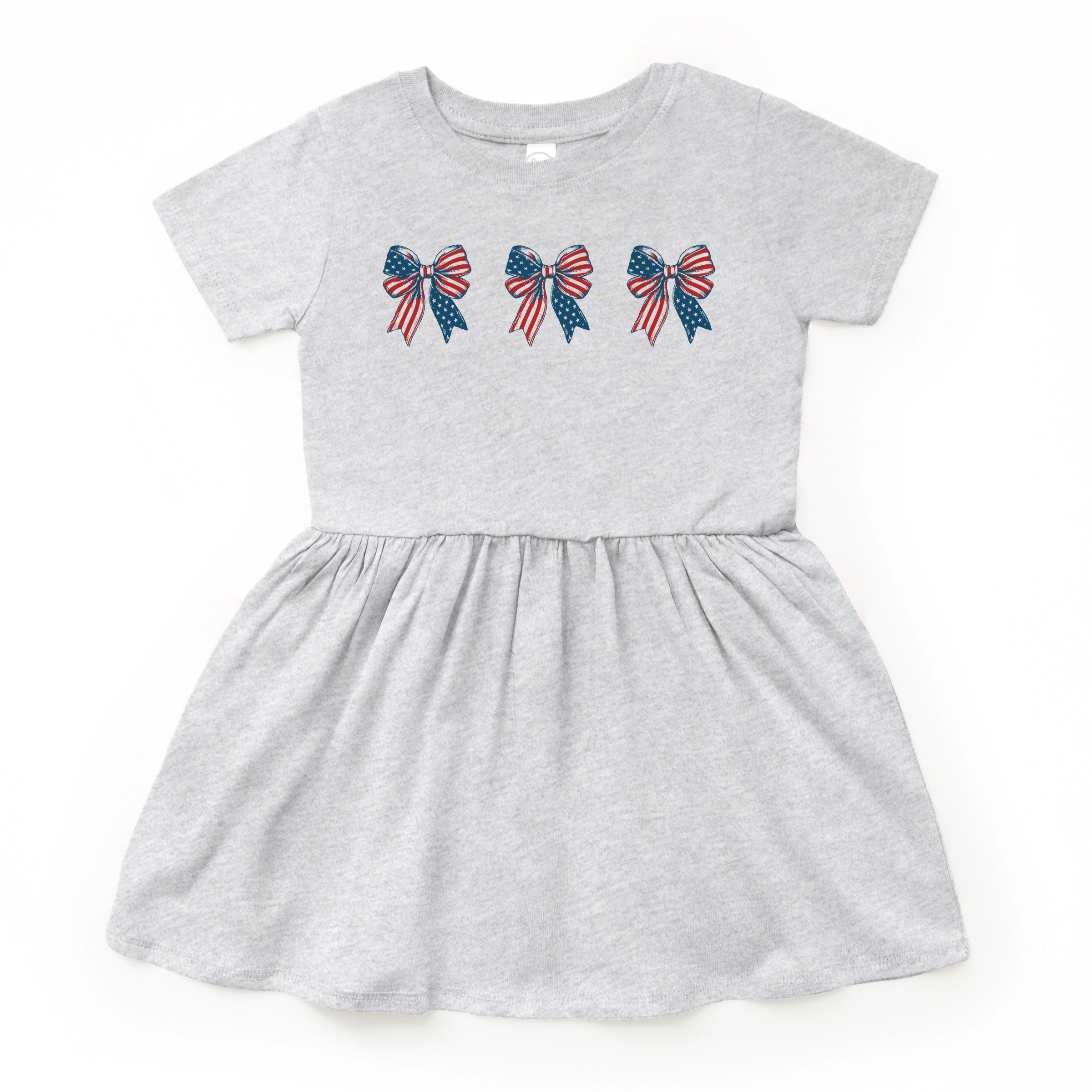 The Juniper Shop - Patriotic Bows Row Toddler Graphic Dress