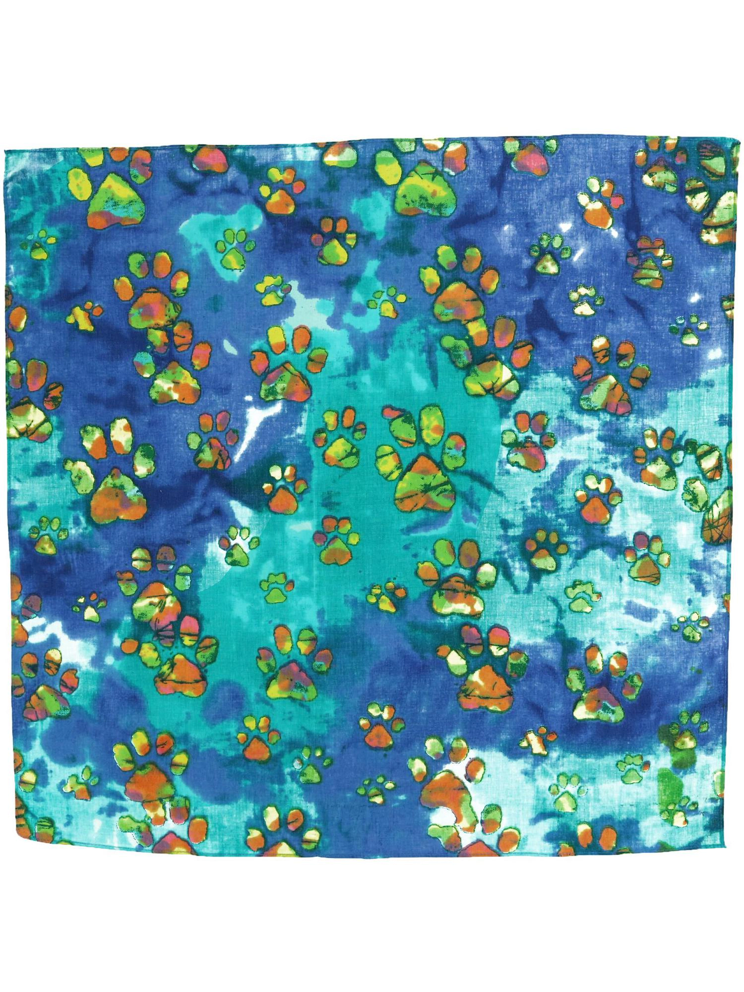 CTM® Batik Paws Dog Print Bandana