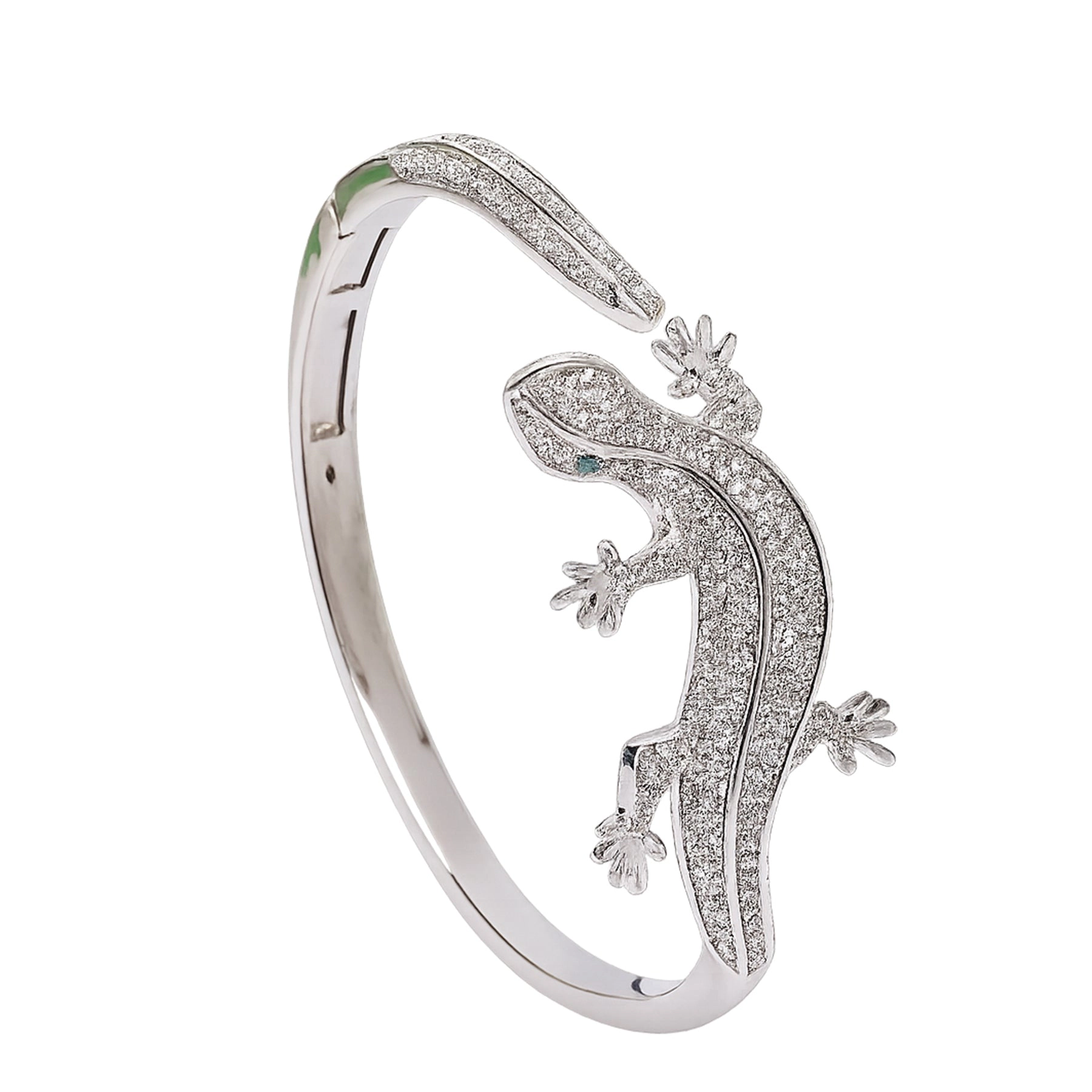 AGP PARIS Womens Diva Lizard Cuff Bracelet