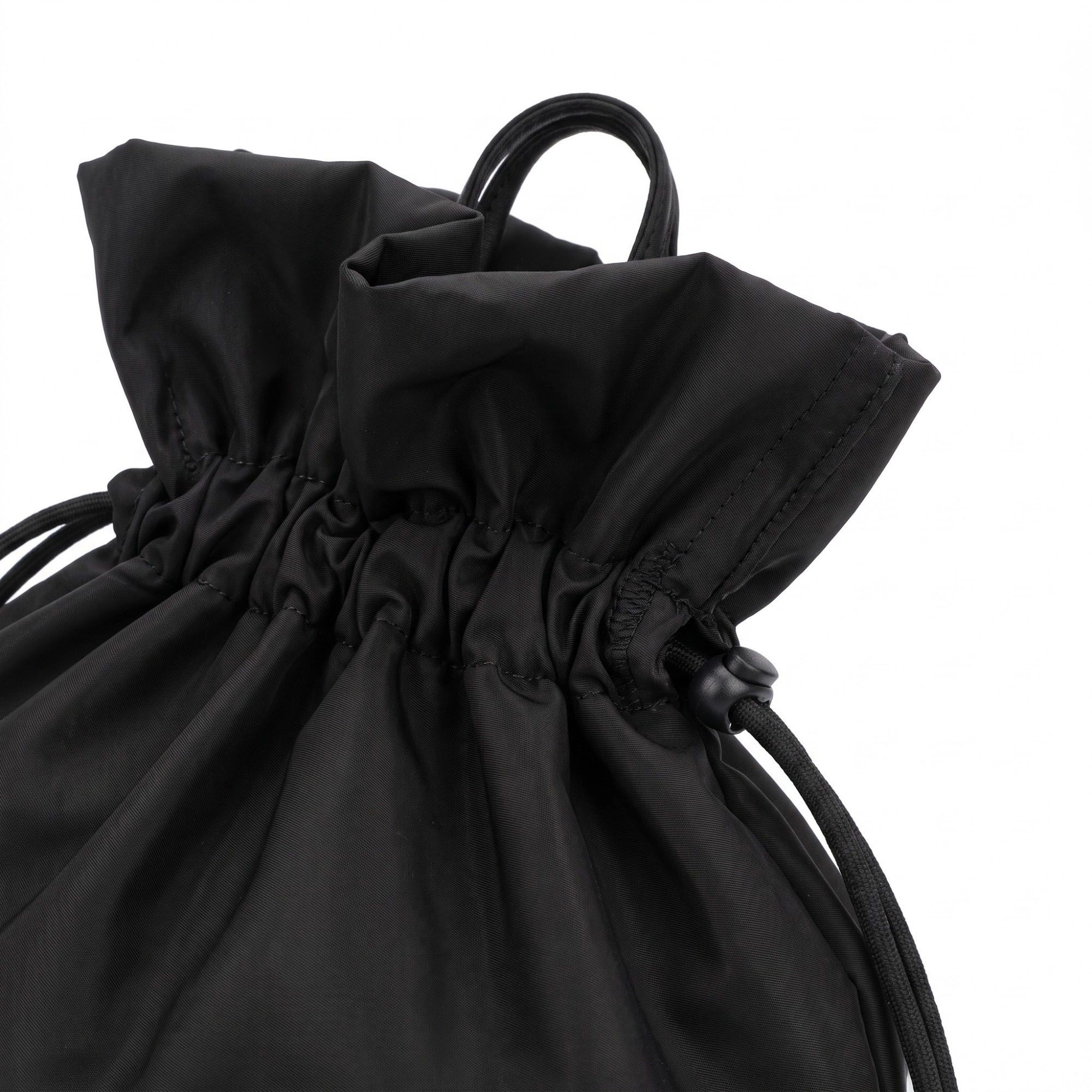 Alilang Women's Drawstring Bucket Bag with Double Top Handles and Ruched Opening 11x9x4.5in