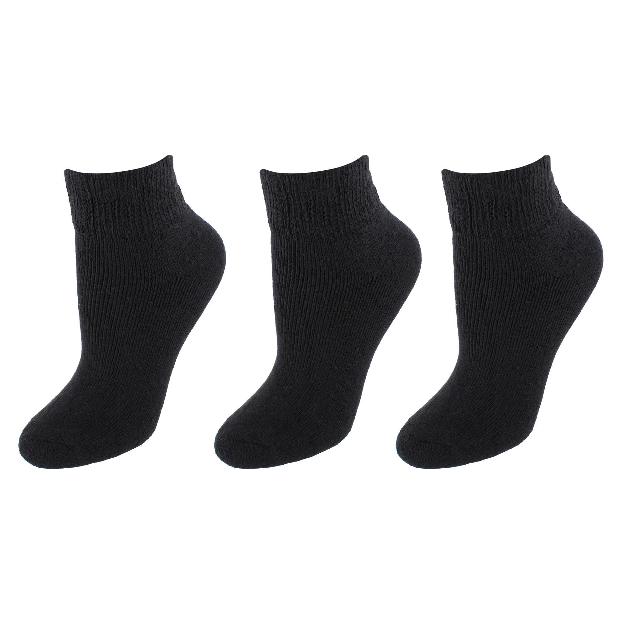 Knocker Women's Quarter Comfort Diabetic Socks (3 Pairs)