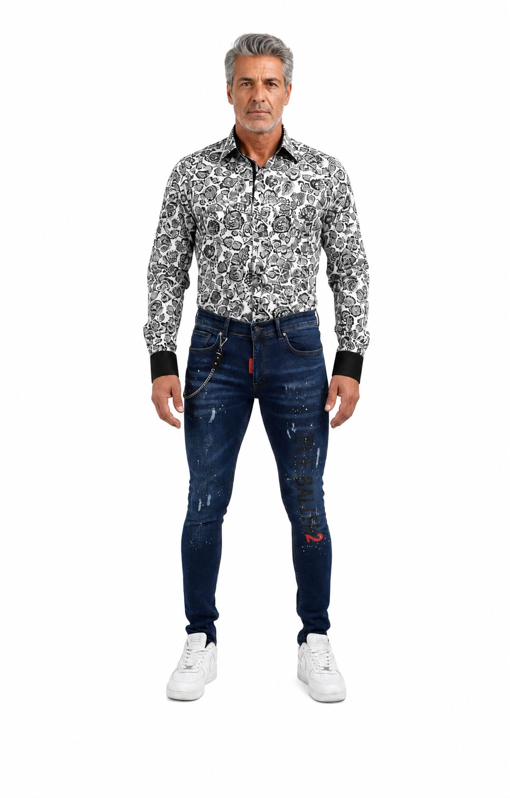 Elie Balleh Men's Stylish Branded Slim Fit Jeans