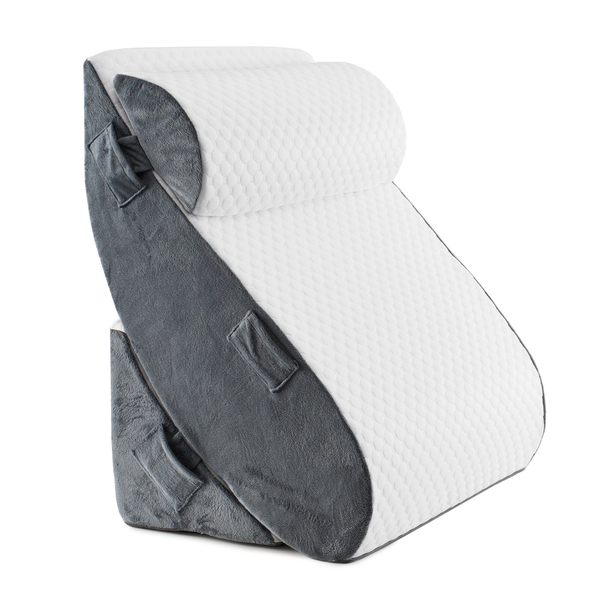 Unikome Adjustable Bed Wedge Pillow – High Density Memory Foam Support Cushion for Sleeping