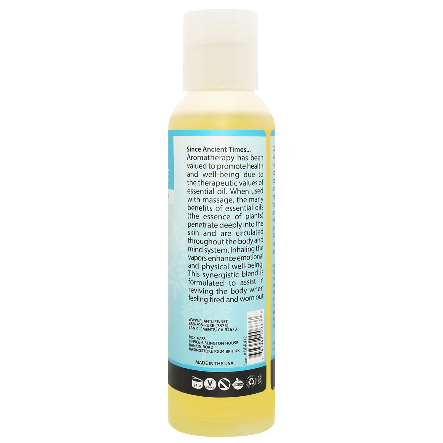 Plantlife Rejuvenate Massage Oil