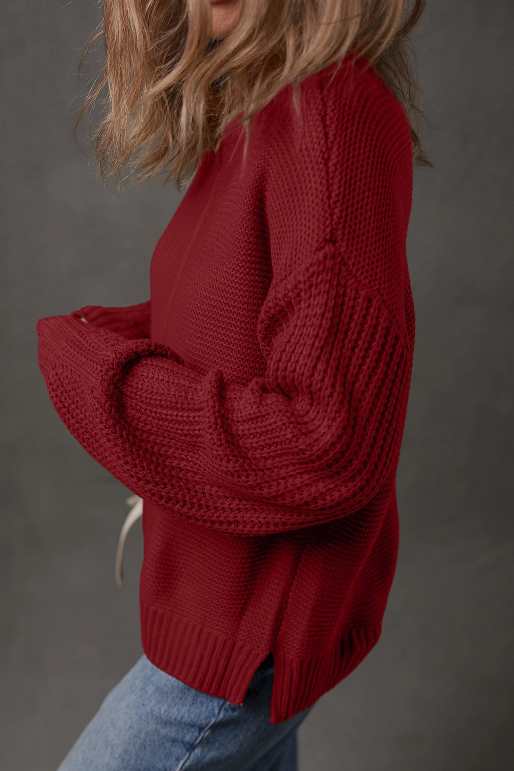 Threaded Pear Women's Natalia Drop Shoulder Loose Sweater